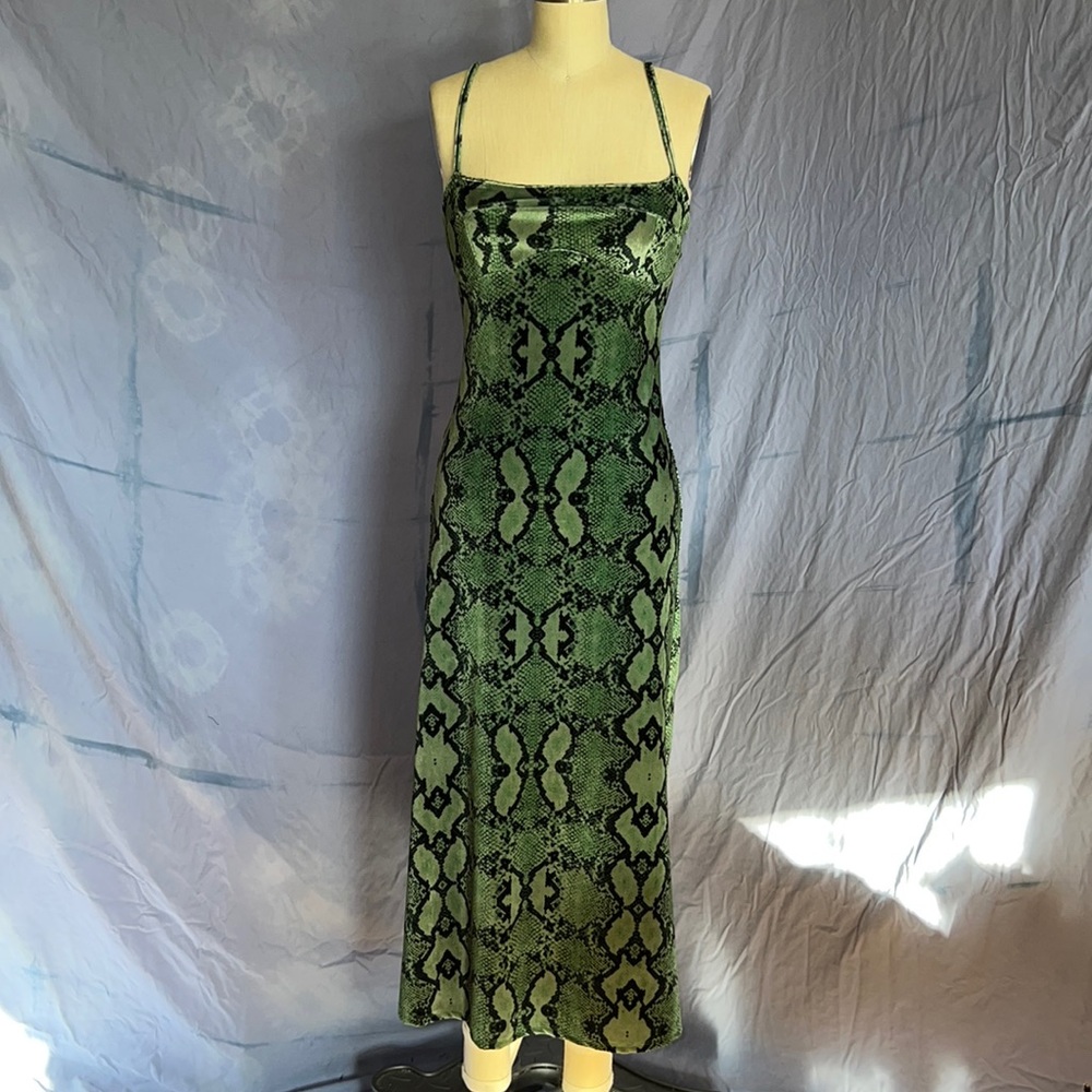 ASOS Collusion velvet snake dress